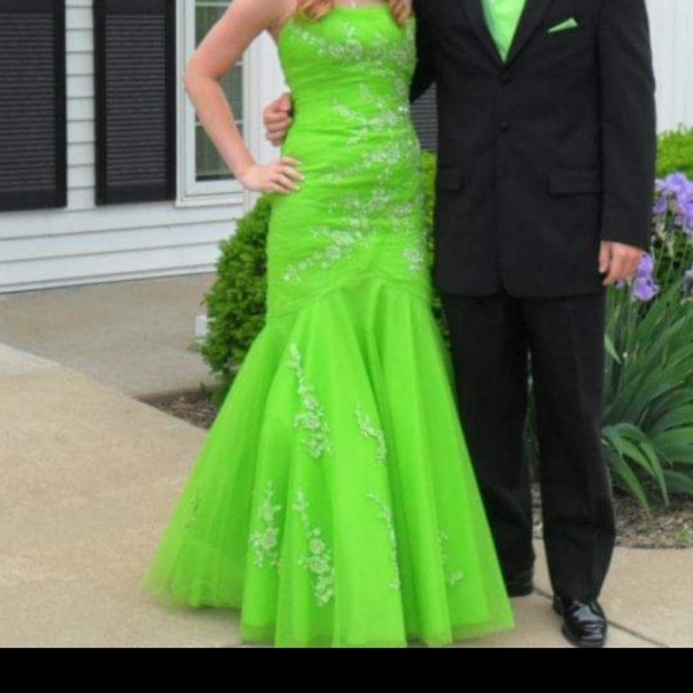 Lime Green Prom Dress